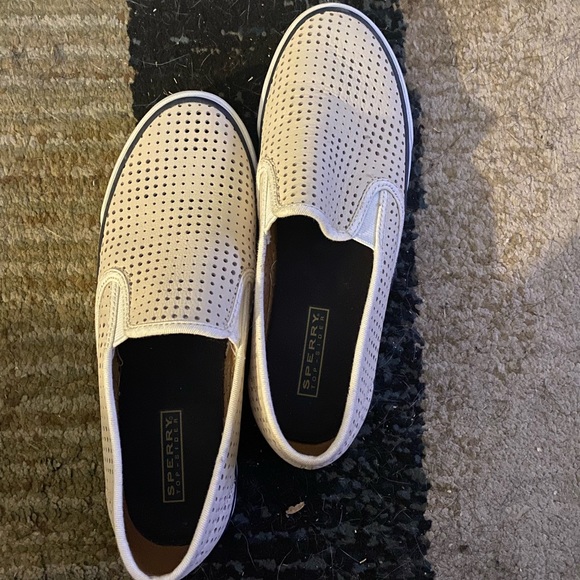 Off white Sperry Top-Sider sneakers - Picture 1 of 7